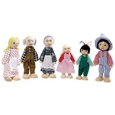 Sada dřevěných figurek