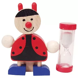 Dřevěné přesýpací hodiny na čištění zubů - Beruška