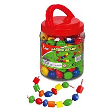 Drevené koráliky farebné (90 ks)