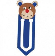 Záložka modrá - medveď