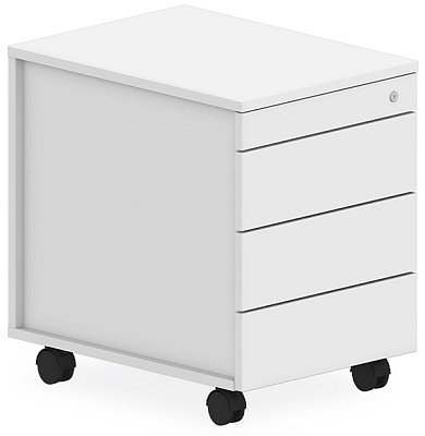 Mobilný kontajner bezúchytkový 43x58x59, 5cm - Biela