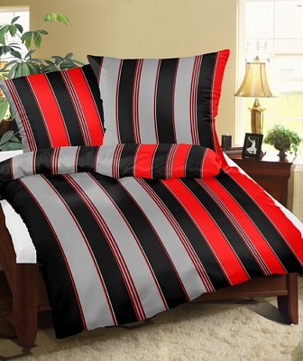 Obliečky krep - 140/200 + 70/90 - 279 Červený - POSLEDNÉ KUSY