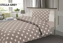 Bavlněné povlečení 140x200 + 70x90 - STELLA GREY - POSLEDNÍ KUSY