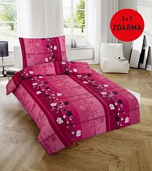 Bavlnené obliečky 140x200 + 70x90 - Ruženka - 1+1 ZADARMO