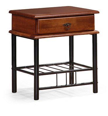 Noční stolek Fiona 48x37x55cm - Třešeň