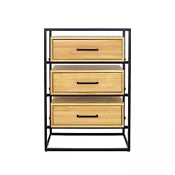 Komoda kombinovaná z masívneho prírodného dubu 70x42x100cm - Dub medový