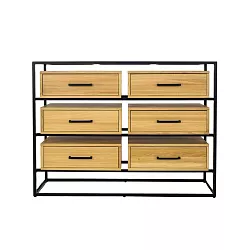 Komoda kombinovaná z masívneho prírodného dubu 82x42x60cm - Dub medový