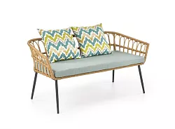 Záhradné dvojkreslo 140x68x71cm - Prírodné