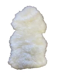 Ovčia kožušina 100x60cm - Biela