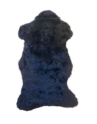 Ovčia kožušina 100x60cm - Čierna