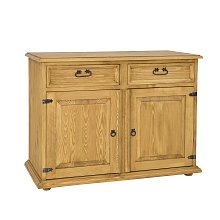 Komoda kombinovaná z masivní borovice 112x85x56 cm - Rustikal