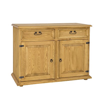 Komoda kombinovaná z masivní borovice 112x85x56 cm - Rustikal