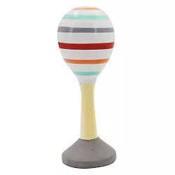 Dřevěná rumba koule - pruhy červené