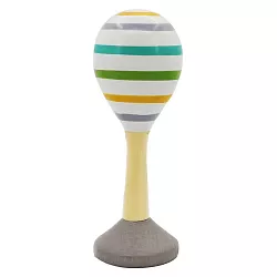 Dřevěná rumba koule - pruhy zelené