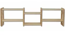 Polica s voliteľnou šírkou v.44xhl.19cm - Sivá