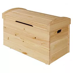 Truhla z masivní borovice 90x55x58cm - Olše