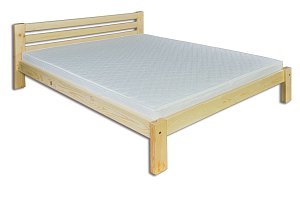 Postel z masivní borovice, dvoulůžko 200x200cm - Borovice - UKONČEN PRODEJ