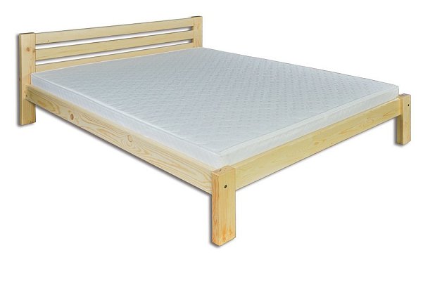 Postel z masivní borovice, dvoulůžko 200x200cm - Borovice - UKONČEN PRODEJ