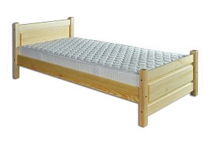 Posteľ z masívnej borovice, jednolôžko 80x200cm - Borovica