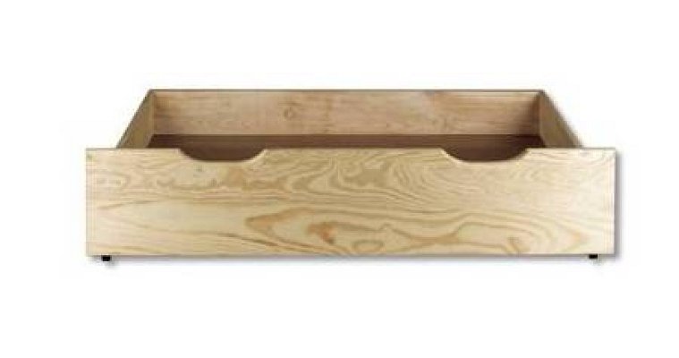 Úložný priestor pod posteľ z masívnej borovice 97x69x22cm - Borovica