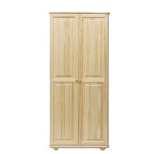 Skriňa dvojdverová šatníková z masívnej borovice 80x60x190cm - Borovica