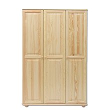 Šatníková skriňa kombinovaná z masívnej borovice 120x60x190cm - Borovica