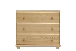 Komoda zásuvková z masivní borovice 80x47x78cm - Šedá