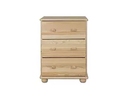 Komoda zásuvková z masivní borovice 55x47x78cm - Šedá