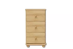 Komoda zásuvková z masivní borovice 40x47x78cm - Šedá