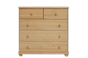 Komoda zásuvková z masívnej borovice 100x47x100cm - Borovica