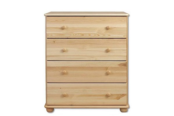 Komoda zásuvková z masívnej borovice 80x47x100cm - Borovica