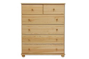 Komoda zásuvková z masívnej borovice 100x47x122cm - Borovica