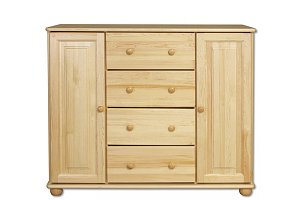 Komoda zásuvková z masívnej borovice 118x47x100cm - Borovica