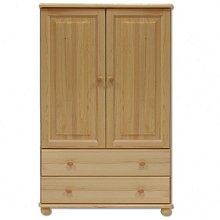 Komoda kombinovaná z masívnej borovice 90x42x138cm - Borovica