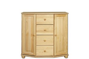 Komoda kombinovaná z masívnej borovice 100x47x100cm - Borovica