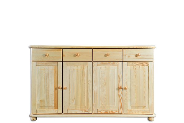 Komoda kombinovaná z masívnej borovice 165x42x92cm - Borovica