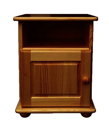 Noční stolek z masivní borovice 42x35x55cm - Dub