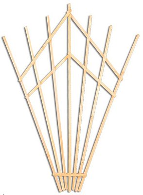 Mřížka na stěnu z masivního smrkového dřeva 104 x 170cm - Týk