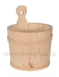 Dřevěné vědro z masivní borovice 25x25x20cm