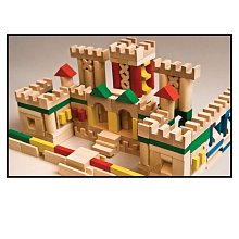 Stavebnica drevená farebná 210 ks - POSLEDNÉ KUSY