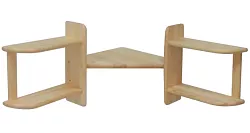 Polica 77x77x40cm - Sivá