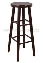 Dřevěný taburet (80 cm) - Ořech