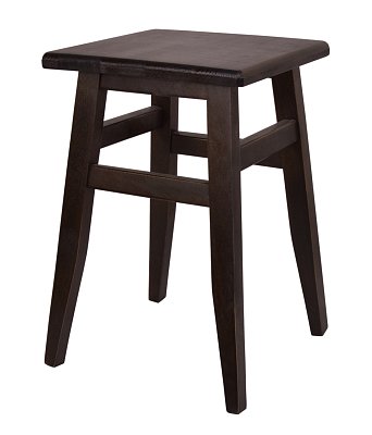 Drevený taburet v.45cm - Orech