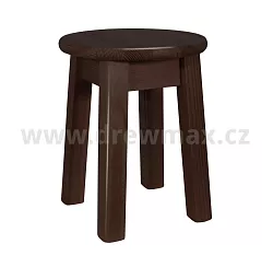 Dřevěný taburet v.45cm - Olše