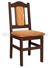Dřevěná židle KT102 Ořech - 43x45x100cm - Ořech - POSLEDNÍ KUSY