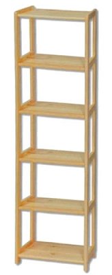 Regál z masivní borovice RG121 š. 70xv.200xhl.30cm - Borovice
