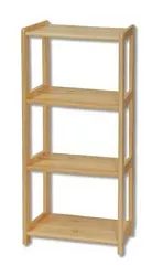 Regál z masivní borovice RG124 š.40xv.106xhl.30cm - Šedá