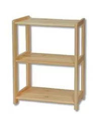 Regál z masivní borovice RG 125 š.40xv.86xhl.30cm - Šedá