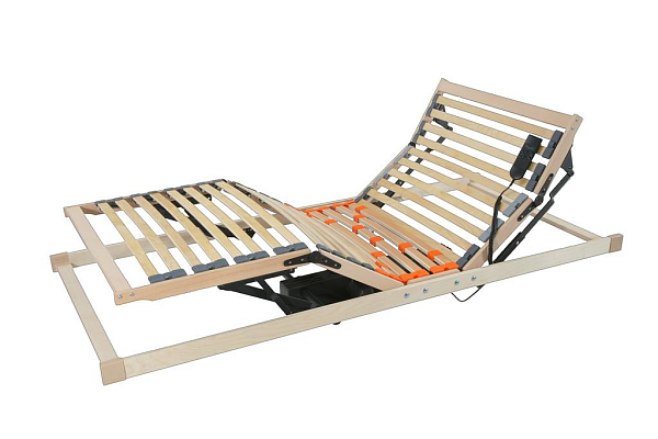 Lamelový motorový rošt s dálkovým ovládáním Ergo Black Moto - 80x200