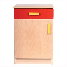 Dřevěná kuchyňka I - Skřínka červená